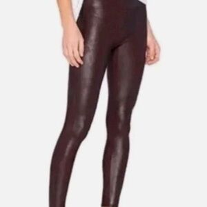SPANX Glossy Dark Brown Leggings